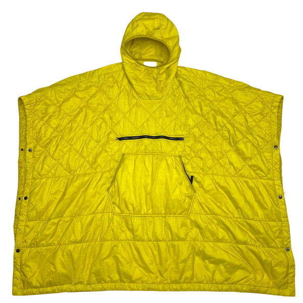 Stone Island Yellow Micro Yarn Poncho Cape