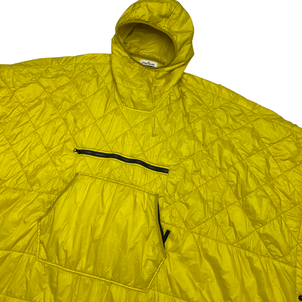 Stone Island Yellow Micro Yarn Poncho Cape