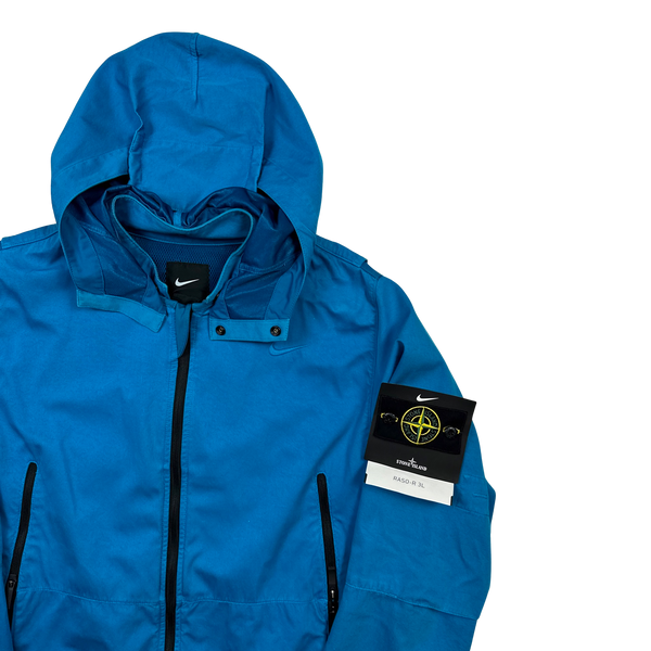 Stone Island x Nike Blue Raso R Nylon Windbreaker Jacket Large Mat s Island