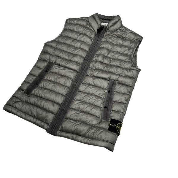 Stone Island Grey Down Filled Gilet