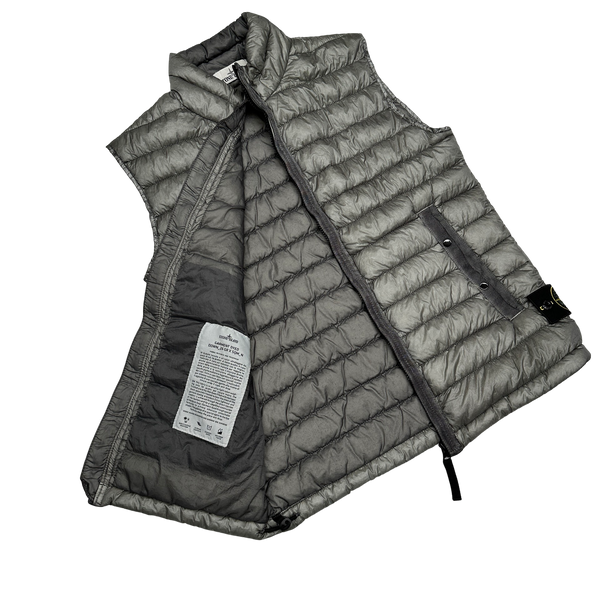 Stone Island Grey Down Filled Gilet