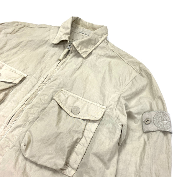 Stone Island Ghost Cotton Resin Overshirt