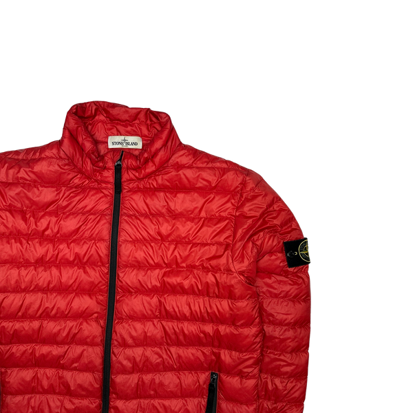 Stone Island Red Micro Rip Stop Down Packable Jacket