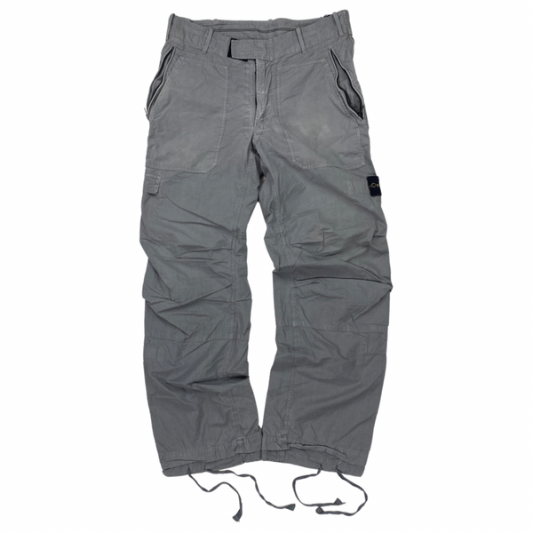 Stone Island Grey Cotton 2010 Baggy Cargo Trousers