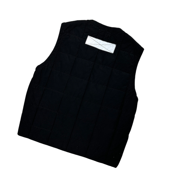 Stone Island 2019 Black Reversible Leather Dyneema Gilet