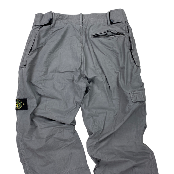 Stone Island Grey Cotton 2010 Baggy Cargo Trousers