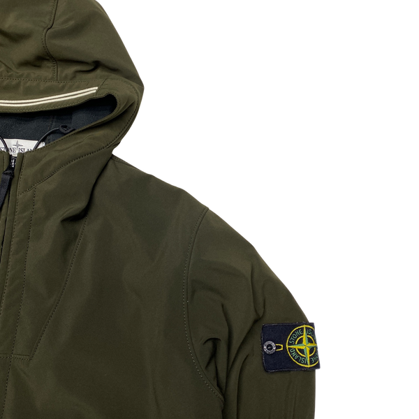 Stone Island 2012 Khaki Fleece Lined Soft Shell R Jacket