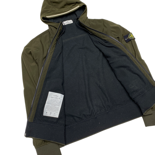 Stone Island 2012 Khaki Fleece Lined Soft Shell R Jacket