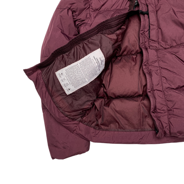 Stone Island Plum Garment Dyed Crinkle Reps Puffer Jacket