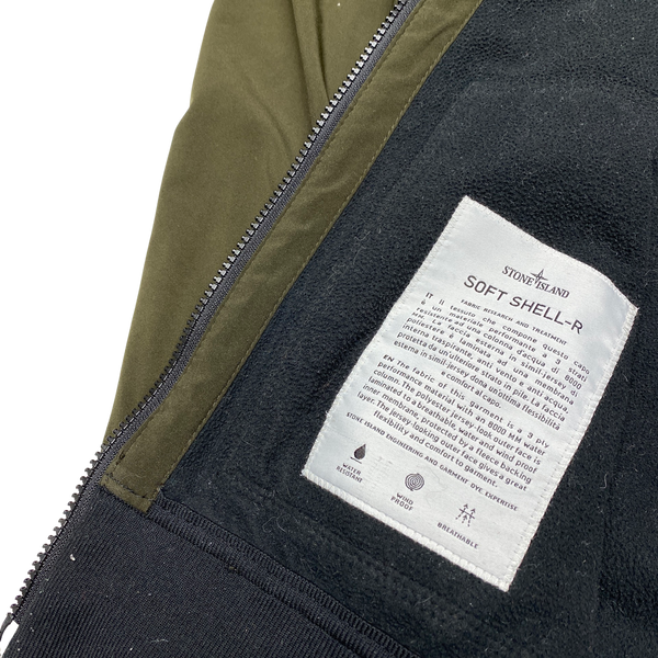 Stone Island 2012 Khaki Fleece Lined Soft Shell R Jacket