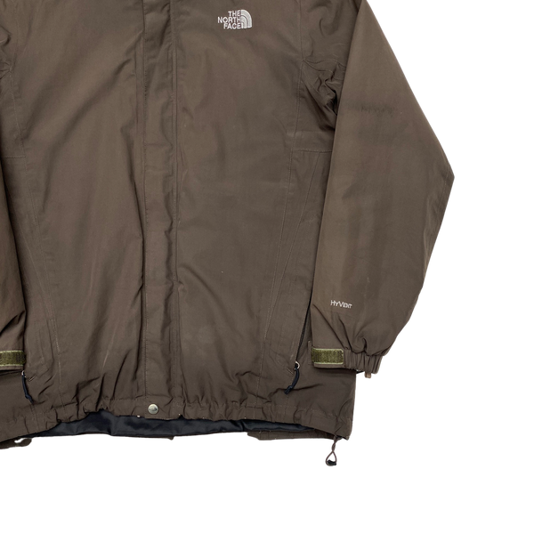 North Face 3 In 1 Brown Hyvent Jacket