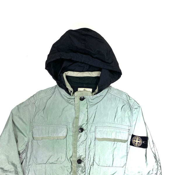Stone Island Light Blue Liquid Reflective Field Jacket