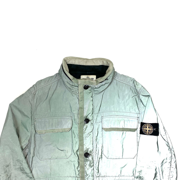 Stone Island Light Blue Liquid Reflective Field Jacket