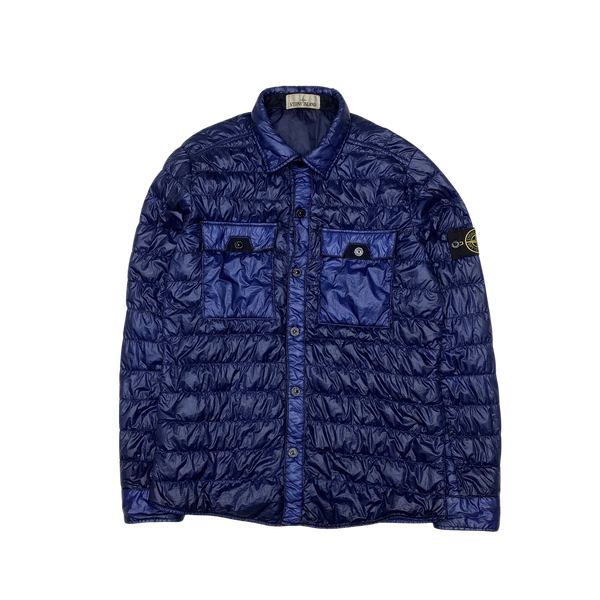 Stone Island 2016 Navy Down Filled Overshirt Jacket