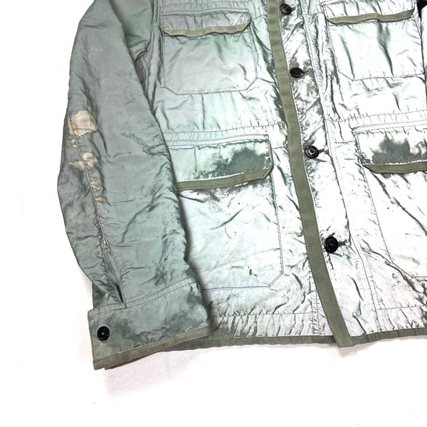 Stone Island Light Blue Liquid Reflective Field Jacket