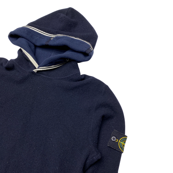 Stone Island 2011 Navy Wool Hoodie