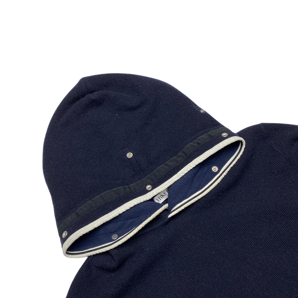 Stone Island 2011 Navy Wool Hoodie