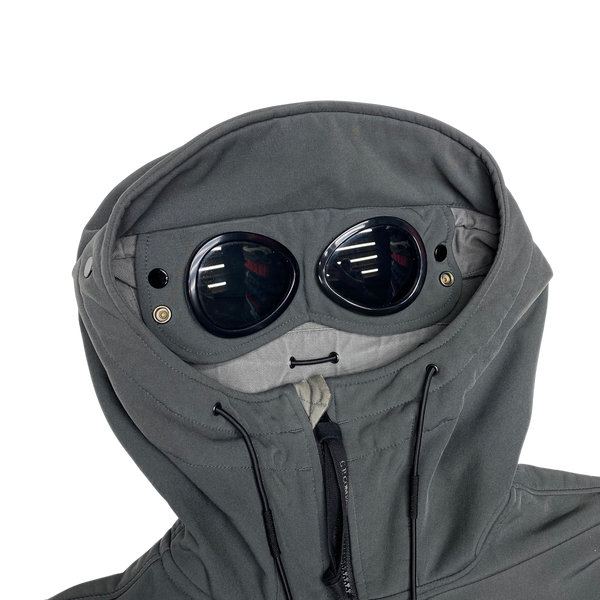CP Company Grey Fleece Lined Soft Shell Jacket
