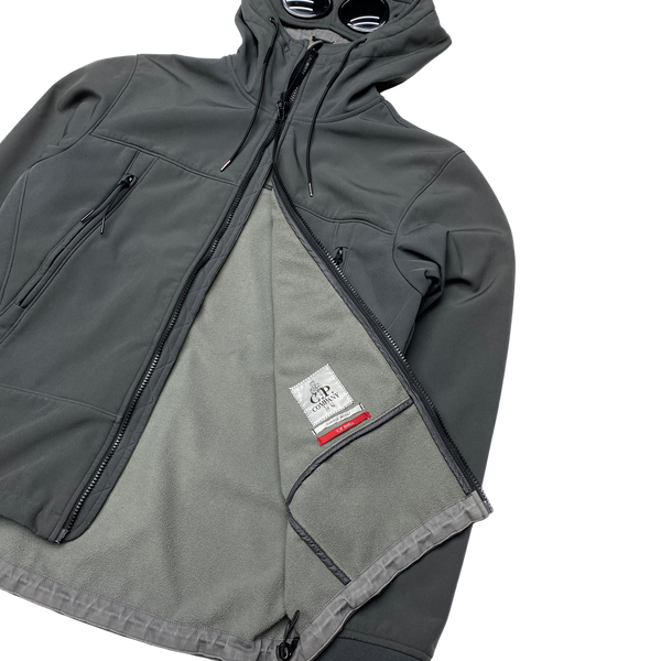 CP Company Grey Fleece Lined Soft Shell Jacket