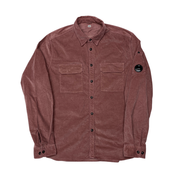 CP Company Dusty Salmon Pink Corduroy Overshirt