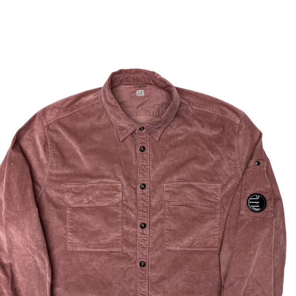 CP Company Dusty Salmon Pink Corduroy Overshirt