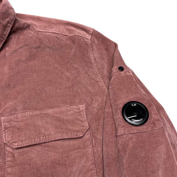 CP Company Dusty Salmon Pink Corduroy Overshirt