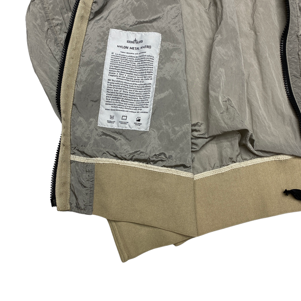 Stone Island 2018 Silver Nylon Metal Watro Hooded Jacket