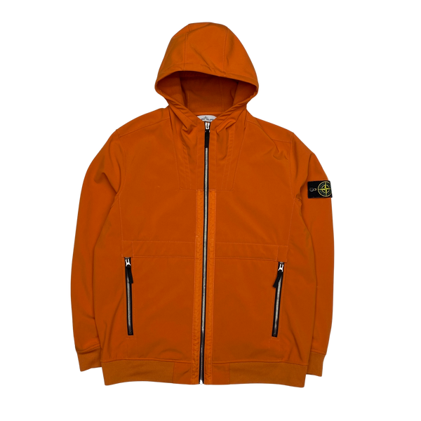 Stone Island Orange 2019 Fleece Lined Soft Shell Jacket