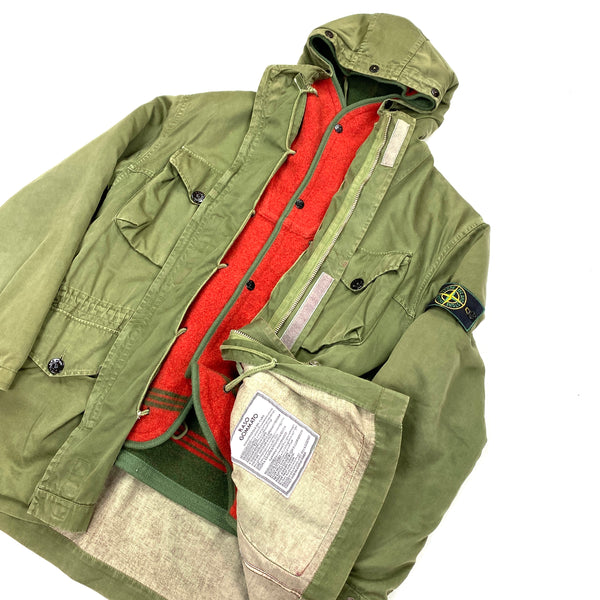 Stone Island 1993 Vintage Raso Gommato Dutch Rope Jacket