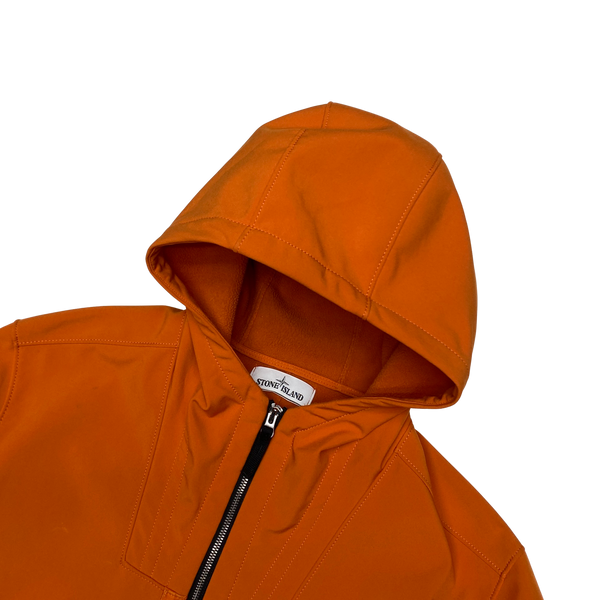 Stone Island Orange 2019 Fleece Lined Soft Shell Jacket