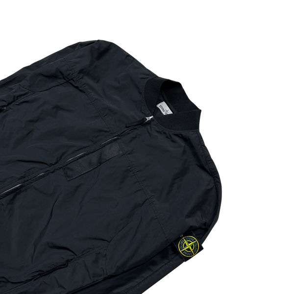 Stone Island 2020 Black Micro Reps Bomber Jacket