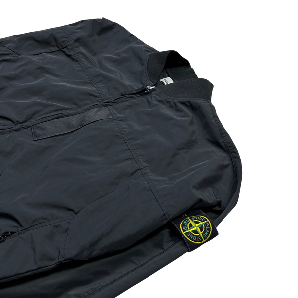 Stone Island 2020 Black Micro Reps Bomber Jacket