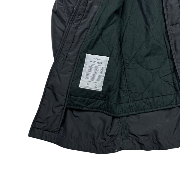 Stone Island 2020 Black Micro Reps Bomber Jacket