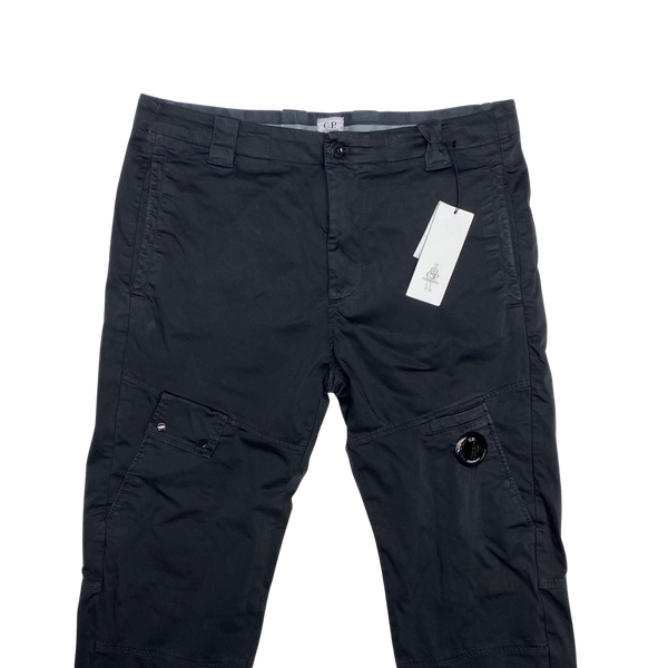 CP Company Black Multi Pocket Cargo Trousers