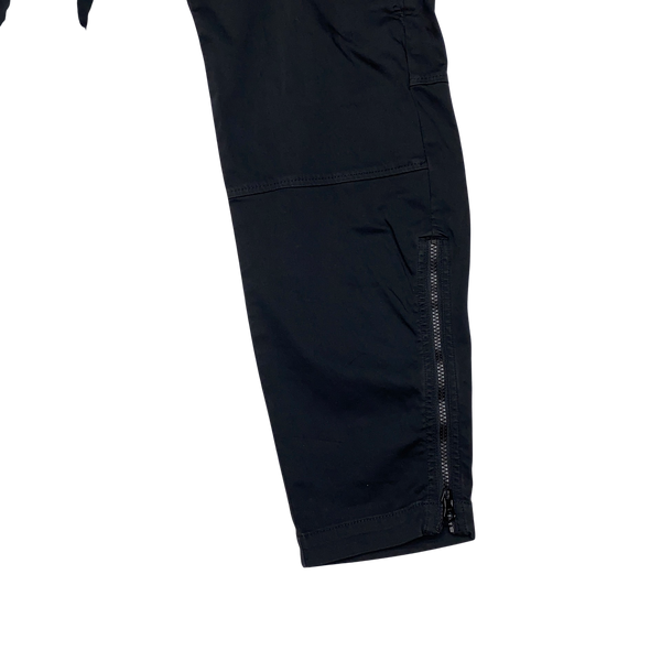 CP Company Black Multi Pocket Cargo Trousers