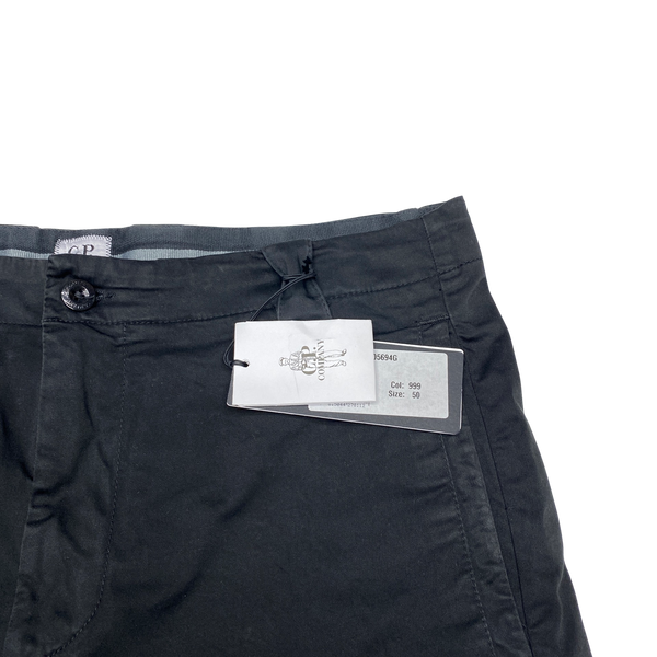 CP Company Black Multi Pocket Cargo Trousers