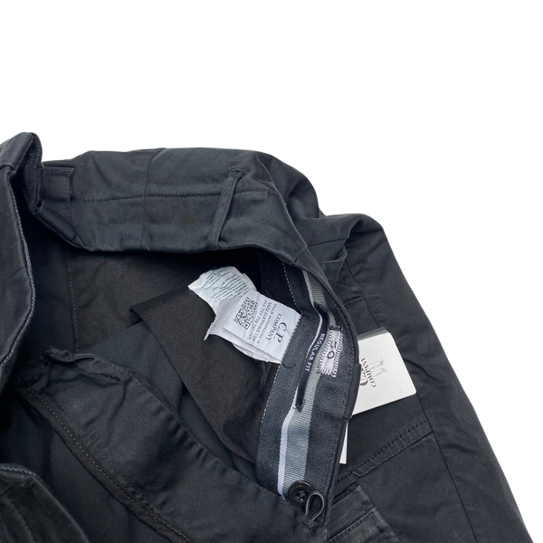 CP Company Black Multi Pocket Cargo Trousers