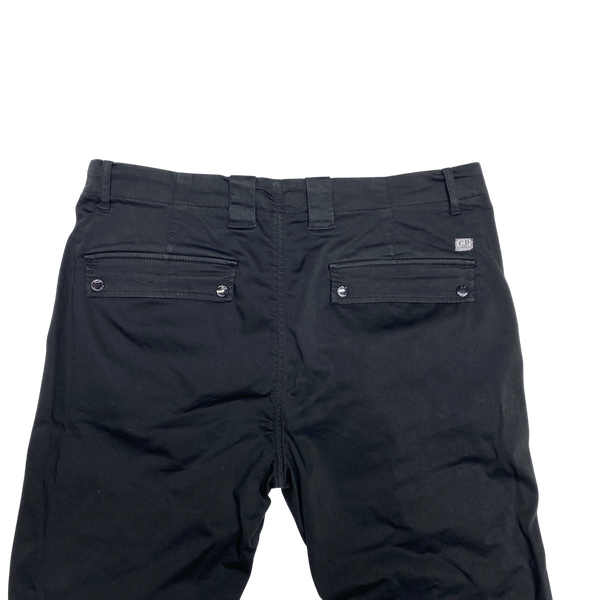 CP Company Black Multi Pocket Cargo Trousers