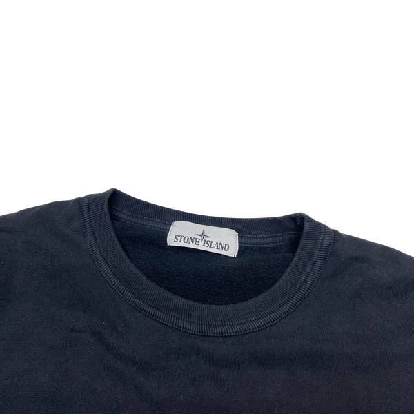 Stone Island 2016 Black Cotton Crewneck Sweatshirt