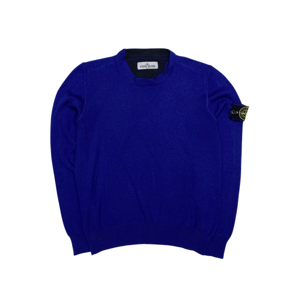 Stone Island 2012 Blue Lightweight Knitted Crewneck