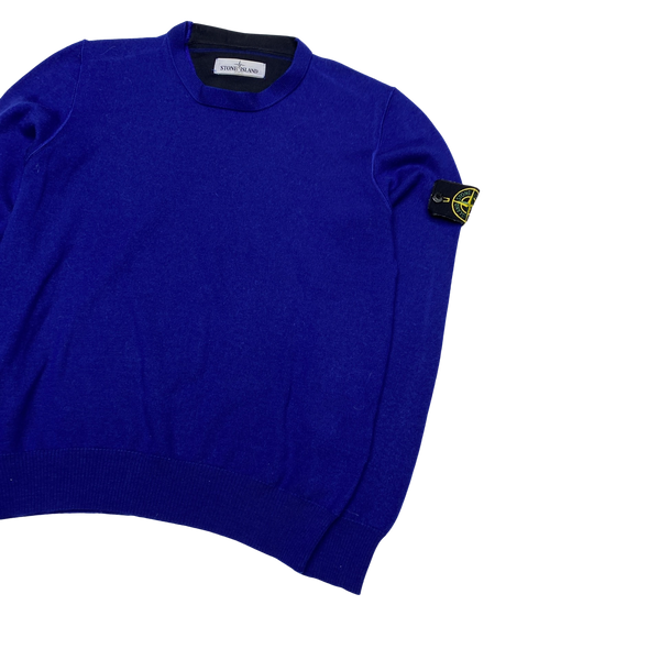 Stone Island 2012 Blue Lightweight Knitted Crewneck