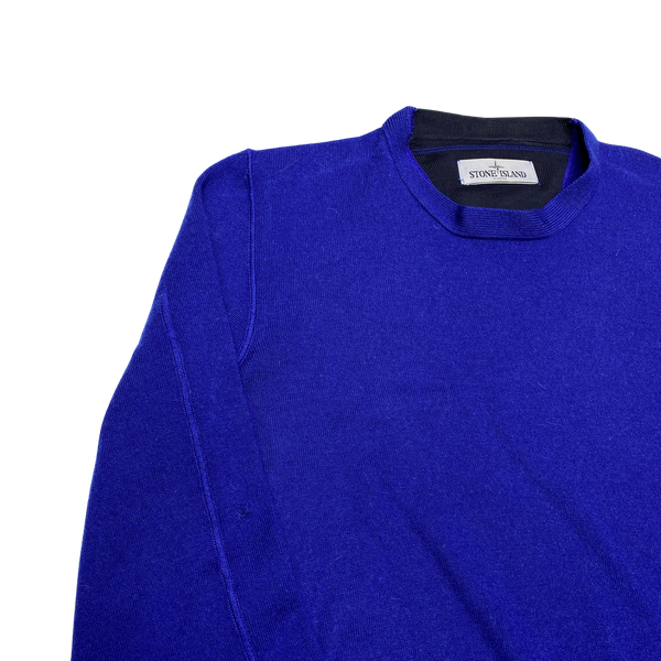 Stone Island 2012 Blue Lightweight Knitted Crewneck