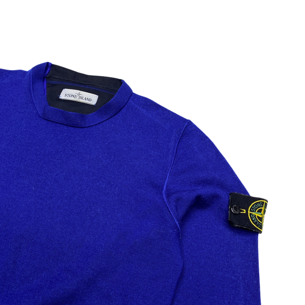 Stone Island 2012 Blue Lightweight Knitted Crewneck