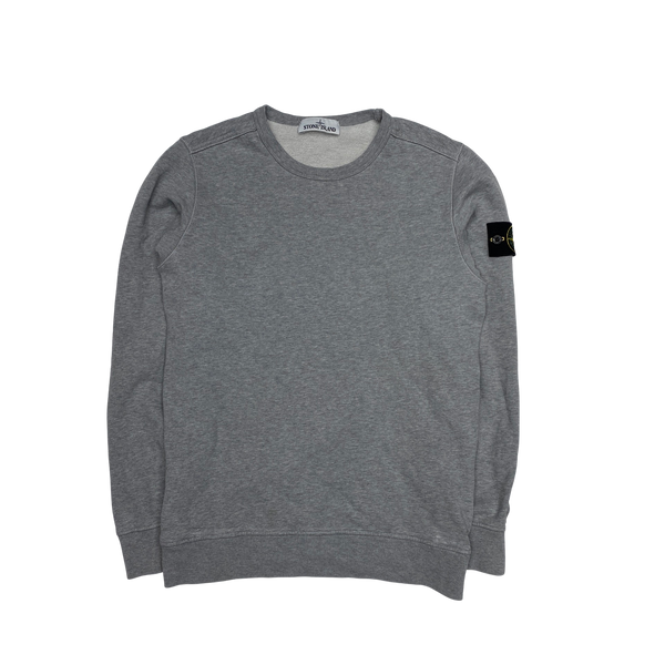 Stone Island 2018 Light Grey Cotton Crewneck Sweatshirt