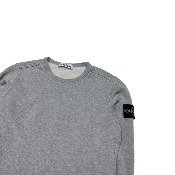 Stone Island 2018 Light Grey Cotton Crewneck Sweatshirt