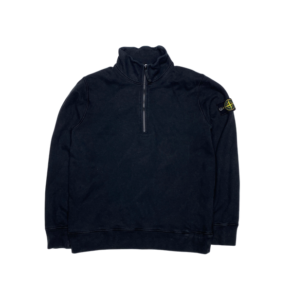 Stone Island 2021 Black Quarter Zip Pullover