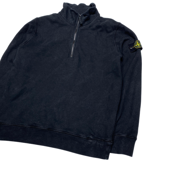 Stone Island 2021 Black Quarter Zip Pullover
