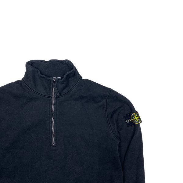 Stone Island 2021 Black Quarter Zip Pullover