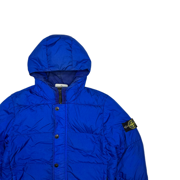 Stone Island 2015 Blue Crinkle Reps Puffer Jacket