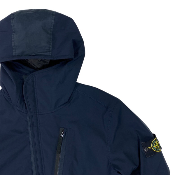 Stone Island Navy Primaloft Lined Soft Shell R Jacket
